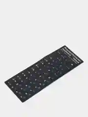 Синий наклейка для клавиатуры с русскими буквами / Russian keyboard layout / русская раскладка