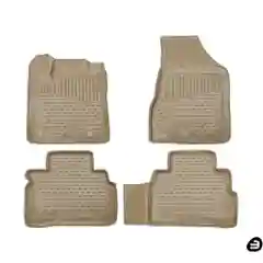 Коврики 3D в салон NISSAN Murano, 2016-, 4 шт. (полиуретан, бежевые) / Ниссан Мурано