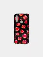 Черный чехол для смартфона Huawei Psmart Z / 9X пластиковый с силиконовыми краями и рисунком