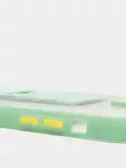 Салатовый чехол для iPhone 12 / 6.1 /, силиконовый, с держателем-подставкой