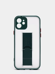 Чехол для iPhone 12 / 6.1 /, силиконовый, с держателем-подставкой