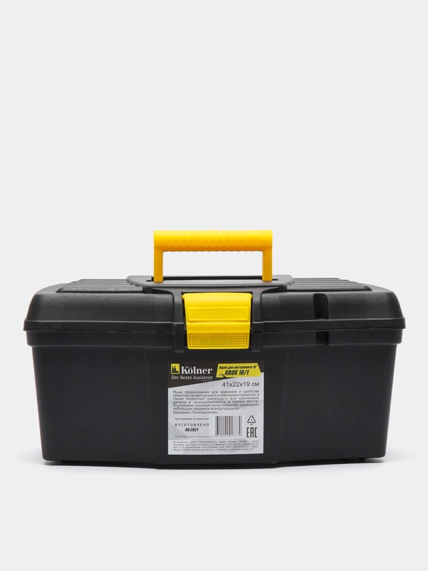 Ящик для инструментов пластиковый Kolner KBOX16/1, 16", 41х22х19 см