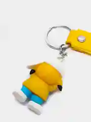 Желтый брелок на рюкзак или ключи "Герои мультфильмов"