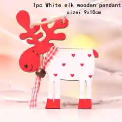 Алый елочная игрушка из дерева