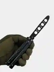 Черный нож Бабочка Тренировочная (балисонг) CS GO, разные цвета, нож-бабочка