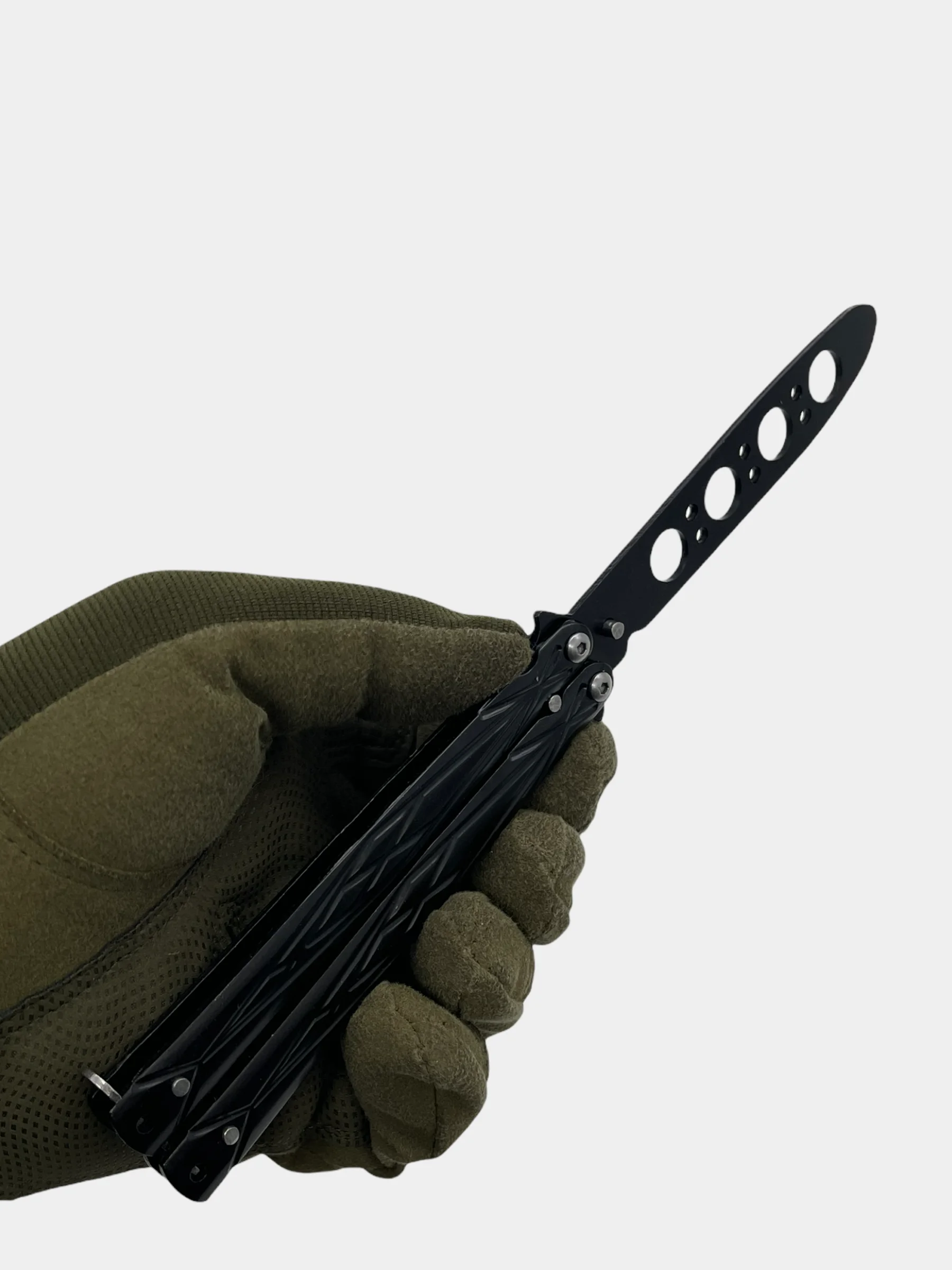 Черный нож Бабочка Тренировочная (балисонг) CS GO, разные цвета, нож-бабочка