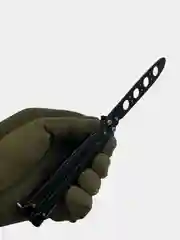 Черный нож Бабочка Тренировочная (балисонг) CS GO, разные цвета, нож-бабочка