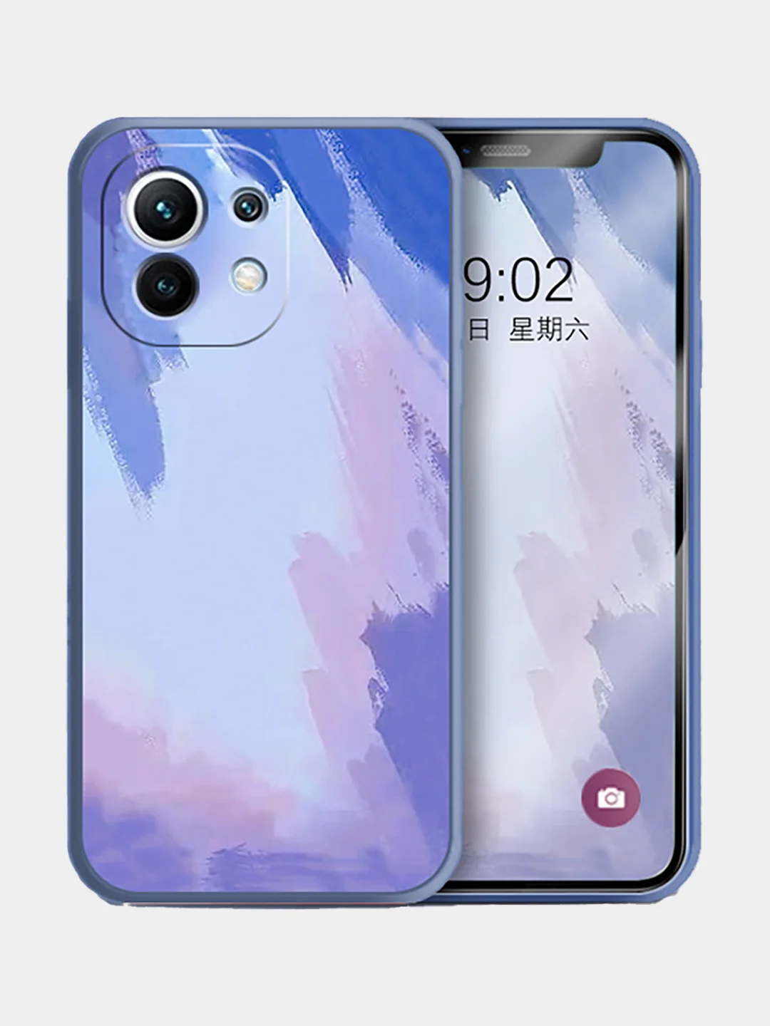 Лавандовый чехол для Xiaomi Note 8Pro,Poco M3, Poco X3, Note 10Pro, Note 10, Note 8, Note 7 акварель