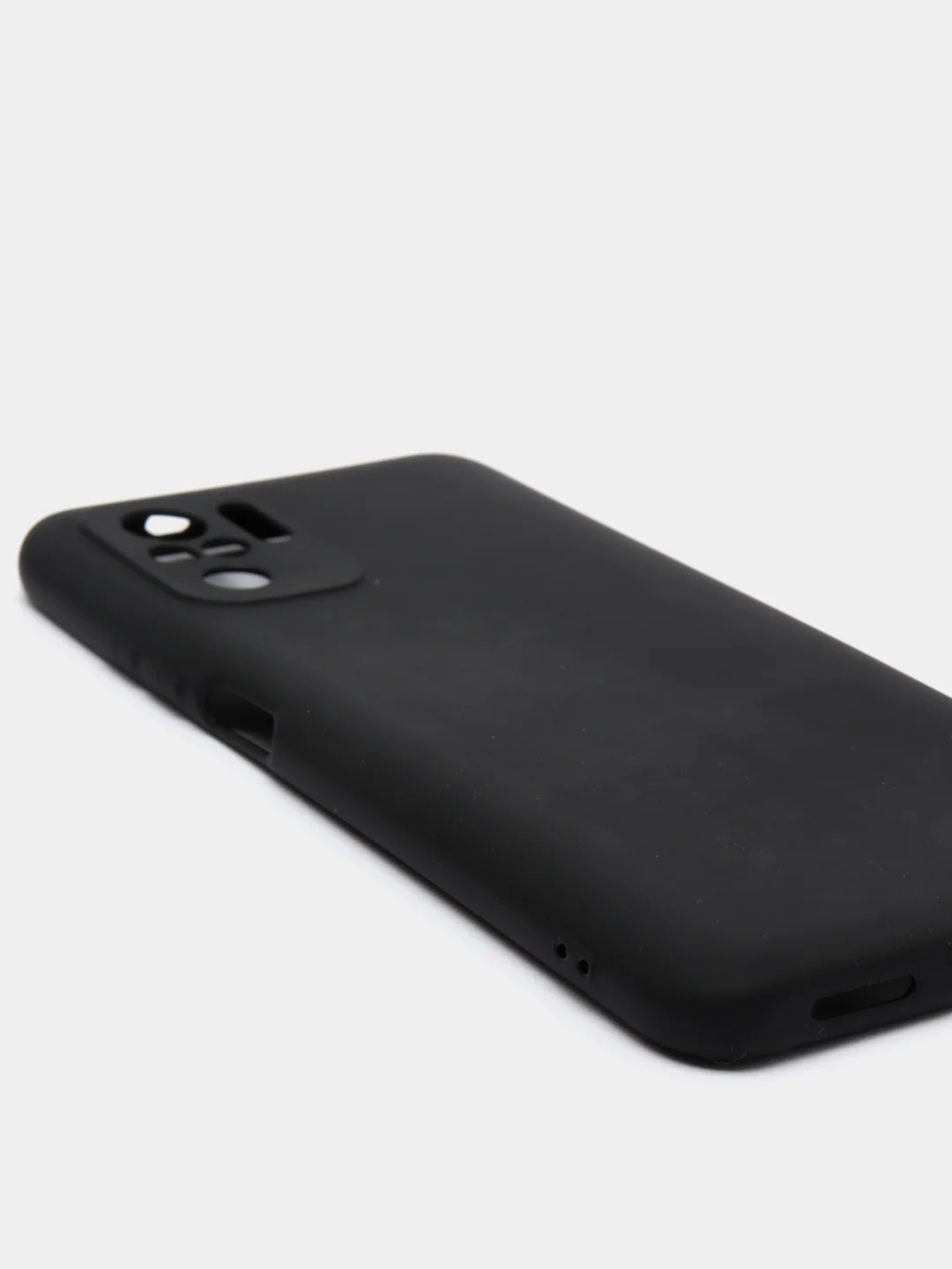 Черный чехол Xiaomi Redmi Note 10 / Redmi Note 10S / Poco M5s силиконовый цветной матовый