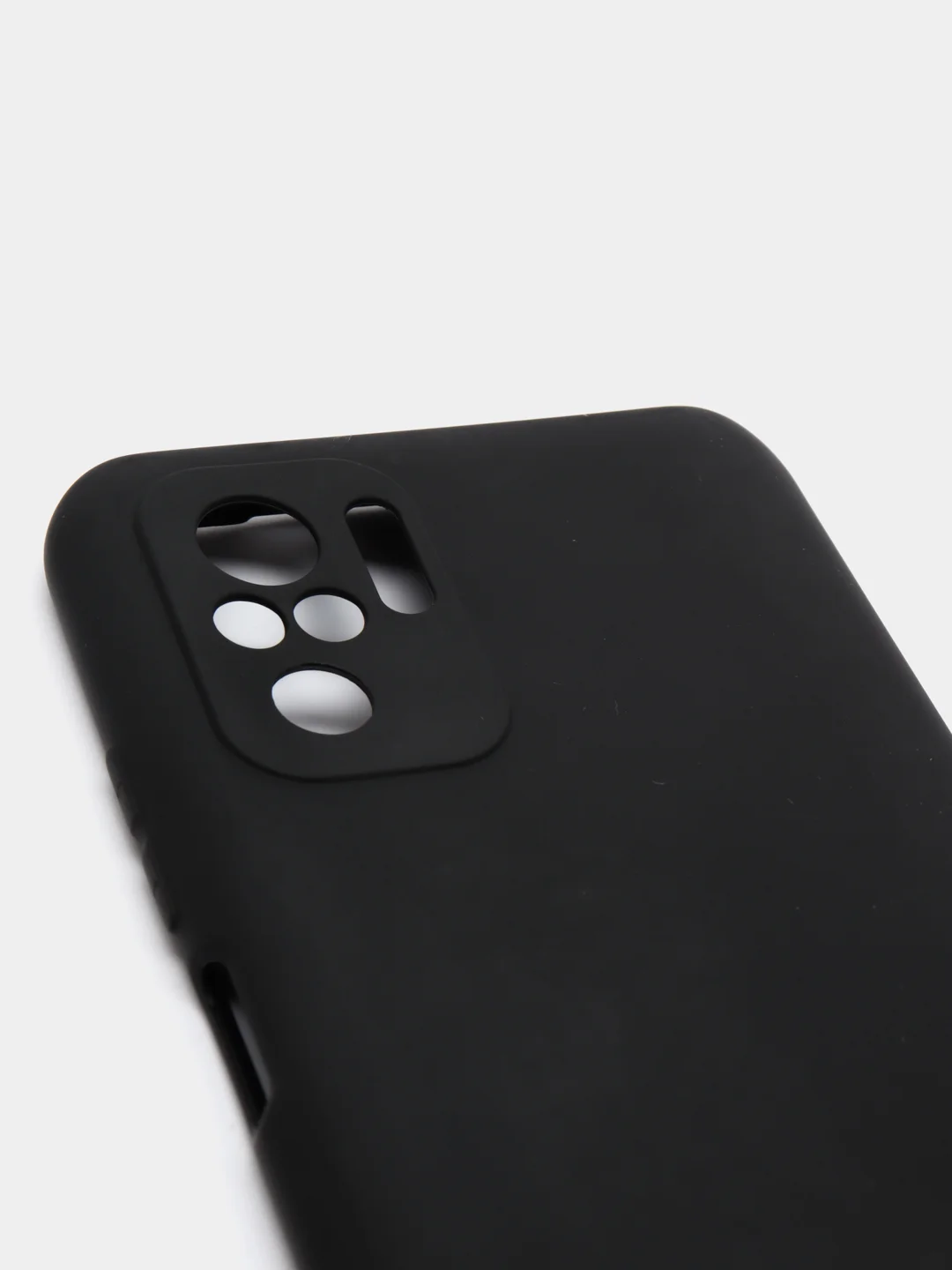 Черный чехол Xiaomi Redmi Note 10 / Redmi Note 10S / Poco M5s силиконовый цветной матовый