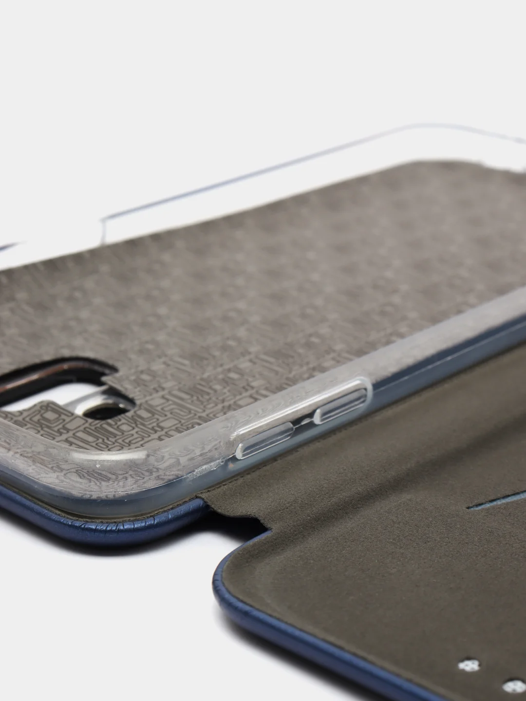 Синий чехол книжка на Samsung Galaxy J6+ / J6 Plus, Самсунг Галакси Джи6+ / Джи6 Плюс