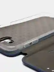 Синий чехол книжка на Samsung Galaxy J6+ / J6 Plus, Самсунг Галакси Джи6+ / Джи6 Плюс