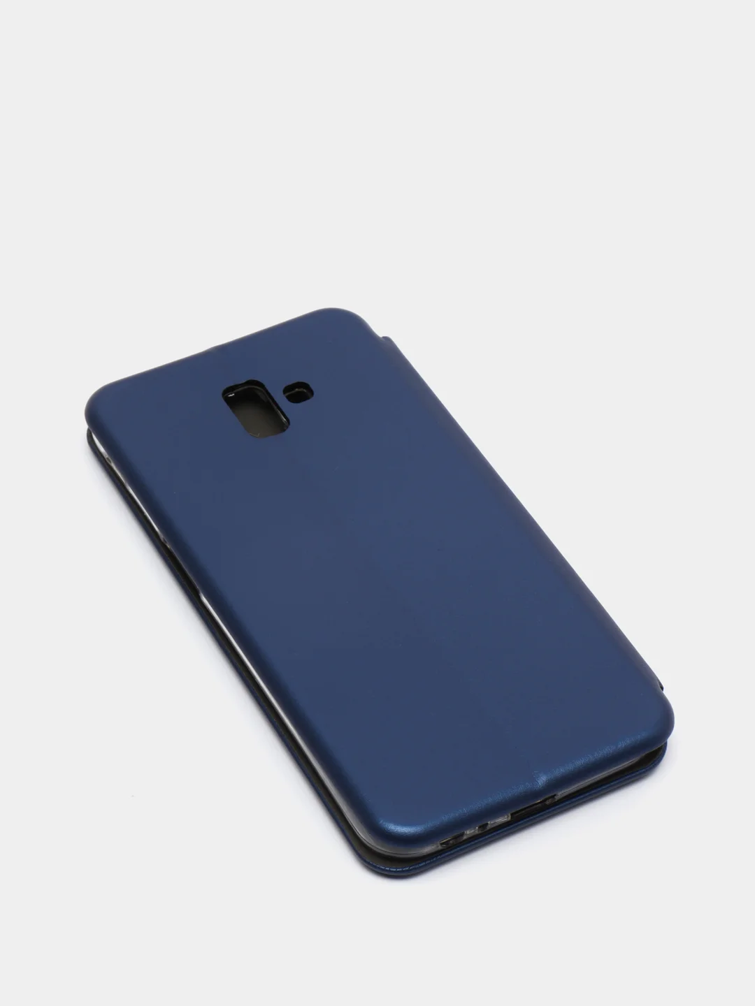 Синий чехол книжка на Samsung Galaxy J6+ / J6 Plus, Самсунг Галакси Джи6+ / Джи6 Плюс
