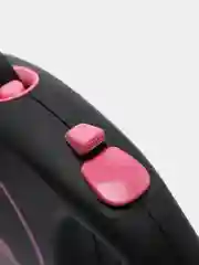 Поводок-рулетка для выгула собак Flexi Black Design лента L, 5м 50 кг, розовый