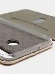 Золотой чехол-книжка на Huawei Honor 10i / Honor 20E, Хуавей Хонор 10ай / Хонор 20Е