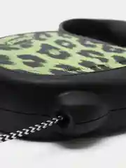 Поводок-рулетка для выгула собак Flexi Safari cord M 5 м, 20 кг, желтый леопард