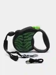 Поводок-рулетка для выгула собак Flexi Safari трос M, 5 м, 20 кг, green Tiger