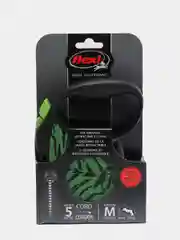 Поводок-рулетка для выгула собак Flexi Safari трос M, 5 м, 20 кг, green Tiger