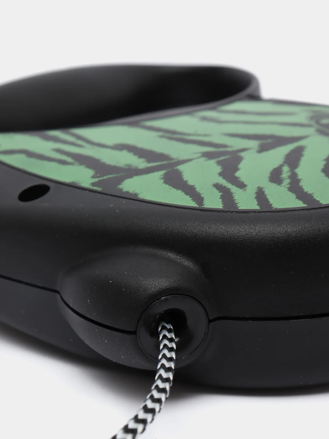 Поводок-рулетка для выгула собак Flexi Safari трос M, 5 м, 20 кг, green Tiger