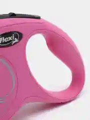 Поводок-рулетка для выгула собак Flexi New Classic трос S, розовая, 8 м, 12 кг