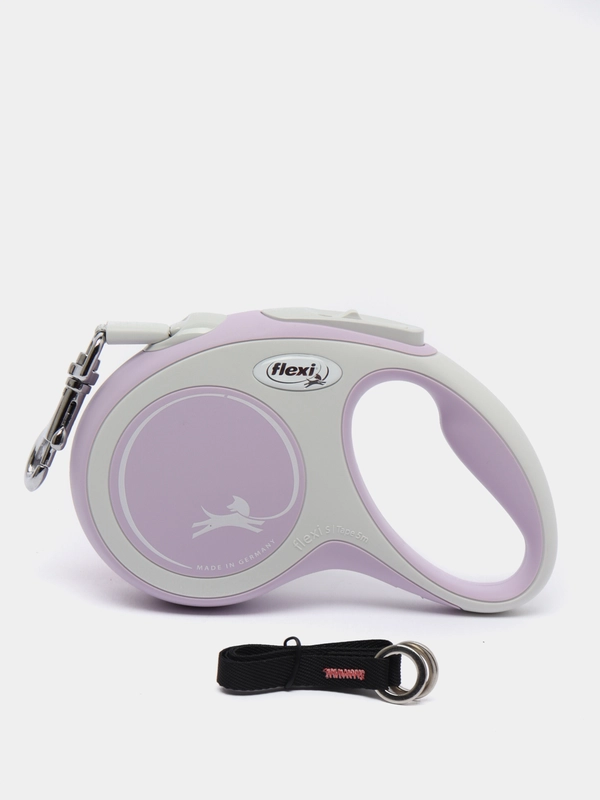 Поводок-рулетка для выгула собак Flexi Comfort лента, S, 5 м, 15 кг, розовый