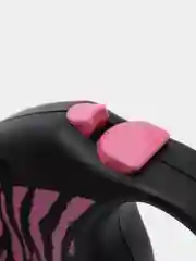 Поводок-рулетка Flexi Safari для выгула собак трос S, 5м 12кг, pink Zebra