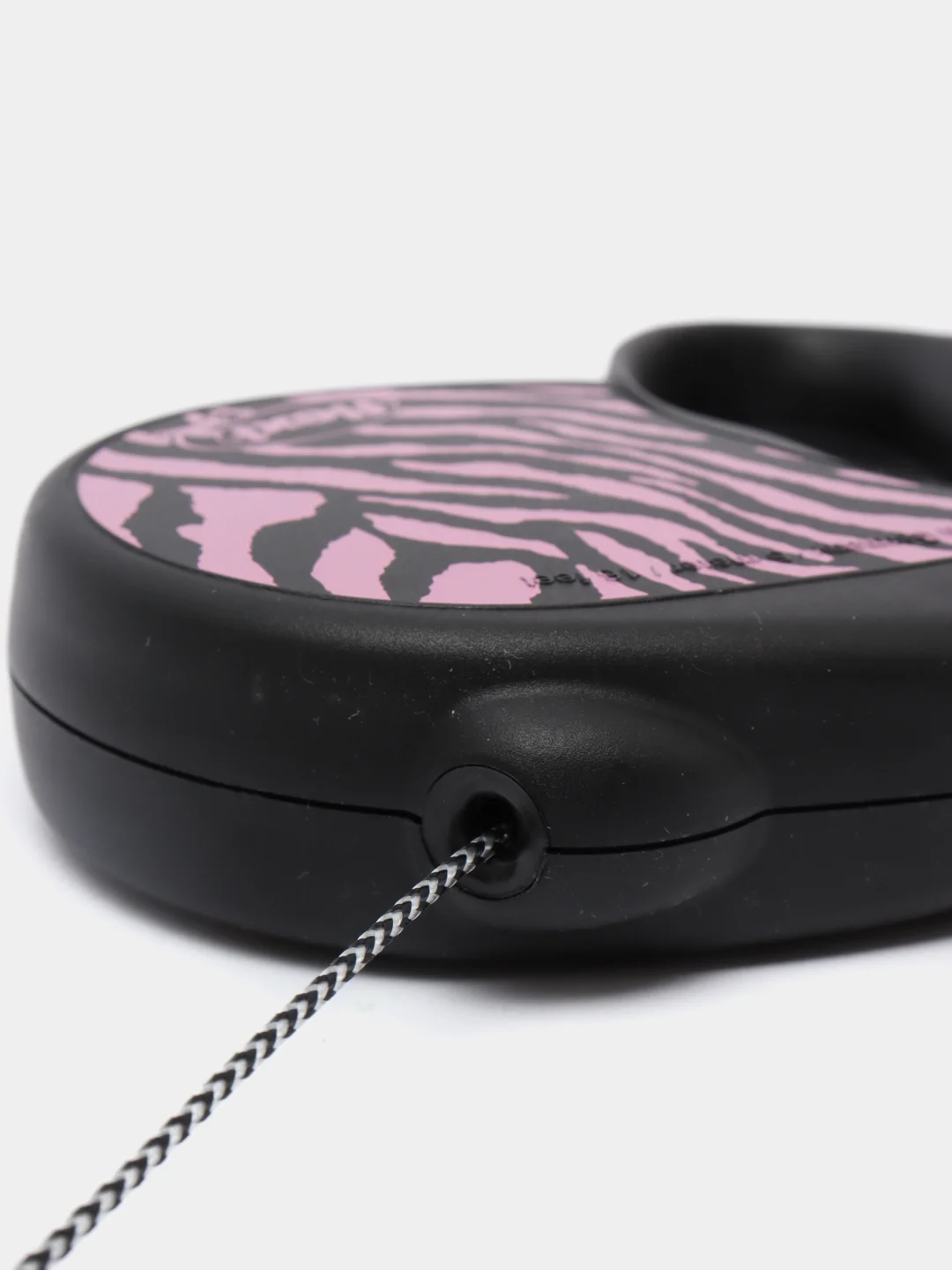 Поводок-рулетка Flexi Safari для выгула собак трос S, 5м 12кг, pink Zebra