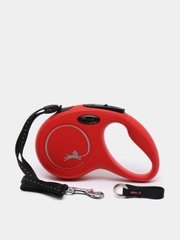 Поводок-рулетка для выгула собак Flexi Classic трос, S, 5 м, 12 кг, красный