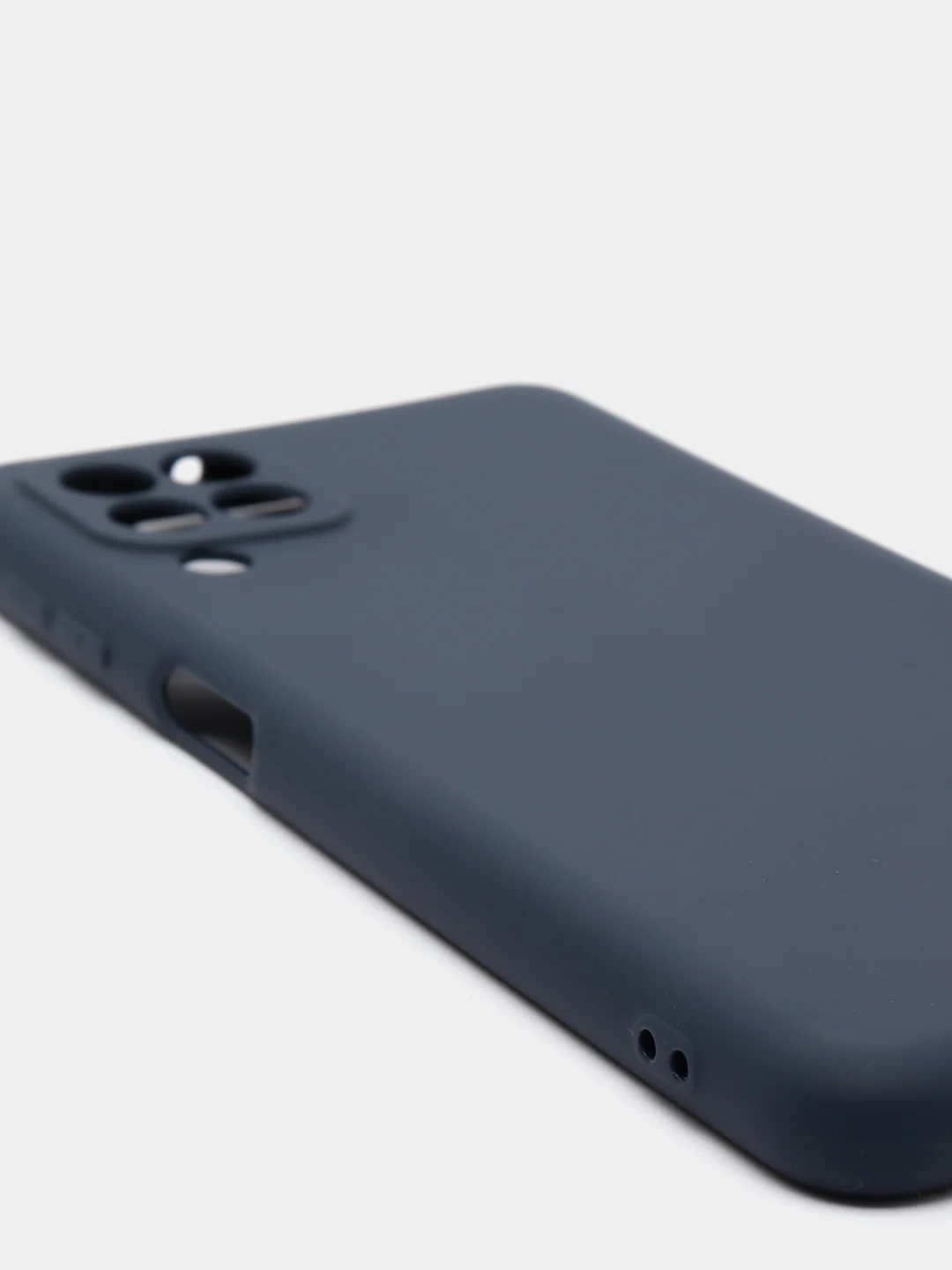 Темно-синий чехол Samsung Galaxy A22, Galaxy M22, Galaxy M32, Самсунг Галакси А22, М22 М32 силиконовый