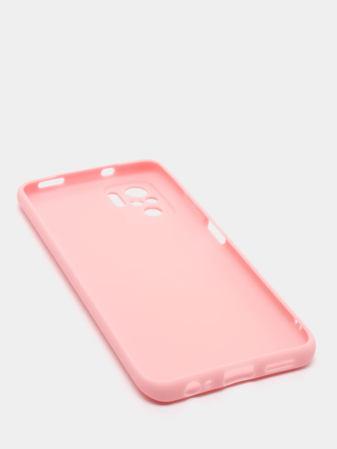 Розовый чехол Xiaomi Redmi Note 10 / Redmi Note 10S / Poco M5s силиконовый цветной матовый