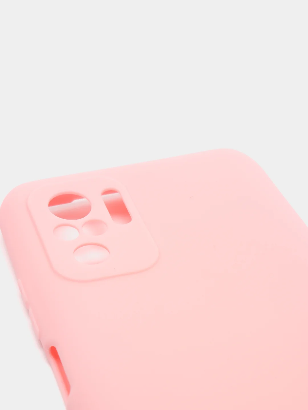 Розовый чехол Xiaomi Redmi Note 10 / Redmi Note 10S / Poco M5s силиконовый цветной матовый