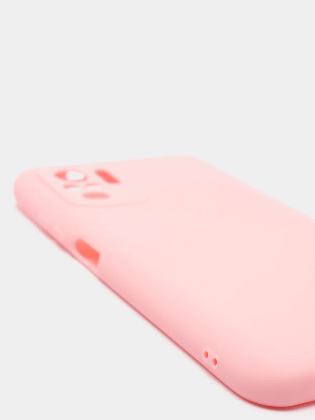 Розовый чехол Xiaomi Redmi Note 10 / Redmi Note 10S / Poco M5s силиконовый цветной матовый