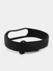 Тёмно-серый силиконовый ремешок с принтом для Xiaomi Mi Band 7 / 3 / 4 / 5 / 6