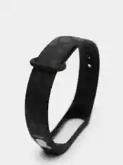 Тёмно-серый силиконовый ремешок с принтом для Xiaomi Mi Band 7 / 3 / 4 / 5 / 6