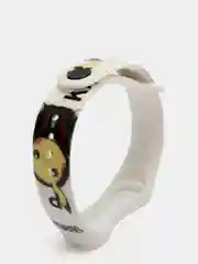 Светло-оранжевый силиконовый ремешок с принтом для Xiaomi Mi Band 7 / 3 / 4 / 5 / 6