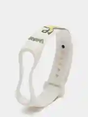 Светло-оранжевый силиконовый ремешок с принтом для Xiaomi Mi Band 7 / 3 / 4 / 5 / 6