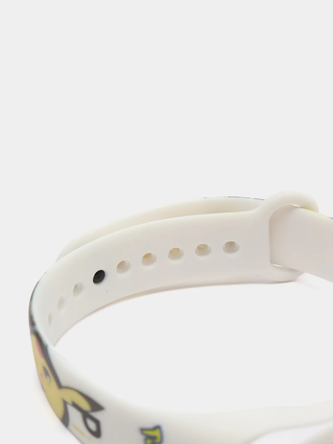 Светло-оранжевый силиконовый ремешок с принтом для Xiaomi Mi Band 7 / 3 / 4 / 5 / 6