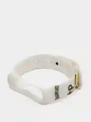 Светло-оранжевый силиконовый ремешок с принтом для Xiaomi Mi Band 7 / 3 / 4 / 5 / 6