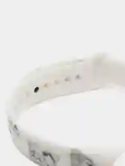 Небесно-голубой силиконовый ремешок с принтом для Xiaomi Mi Band 7 / 3 / 4 / 5 / 6