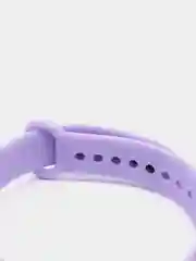 Фиолетовый силиконовый ремешок с принтом для Xiaomi Mi Band 7 / 3 / 4 / 5 / 6