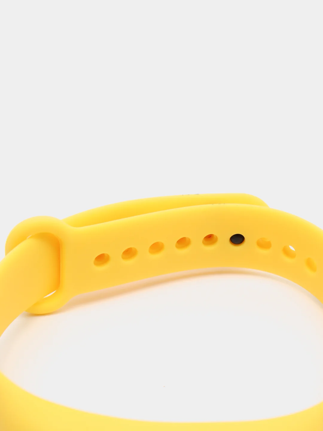 Желтый силиконовый ремешок с принтом для Xiaomi Mi Band 7 / 3 / 4 / 5 / 6