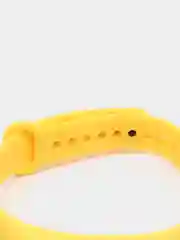 Желтый силиконовый ремешок с принтом для Xiaomi Mi Band 7 / 3 / 4 / 5 / 6