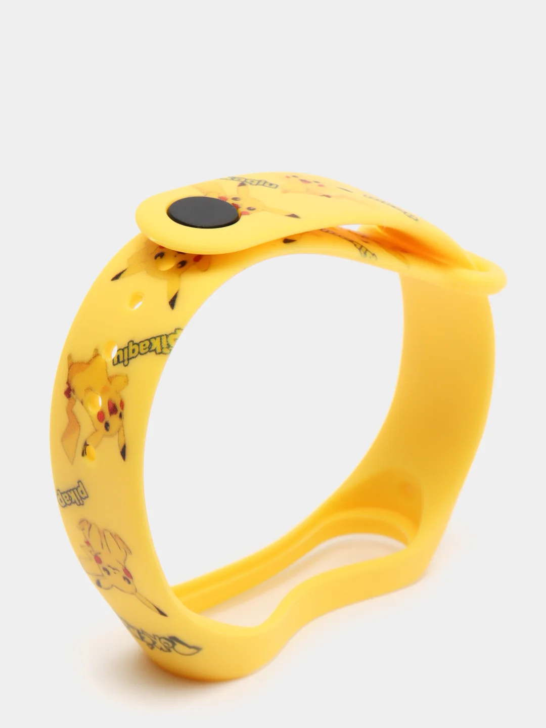 Желтый силиконовый ремешок с принтом для Xiaomi Mi Band 7 / 3 / 4 / 5 / 6