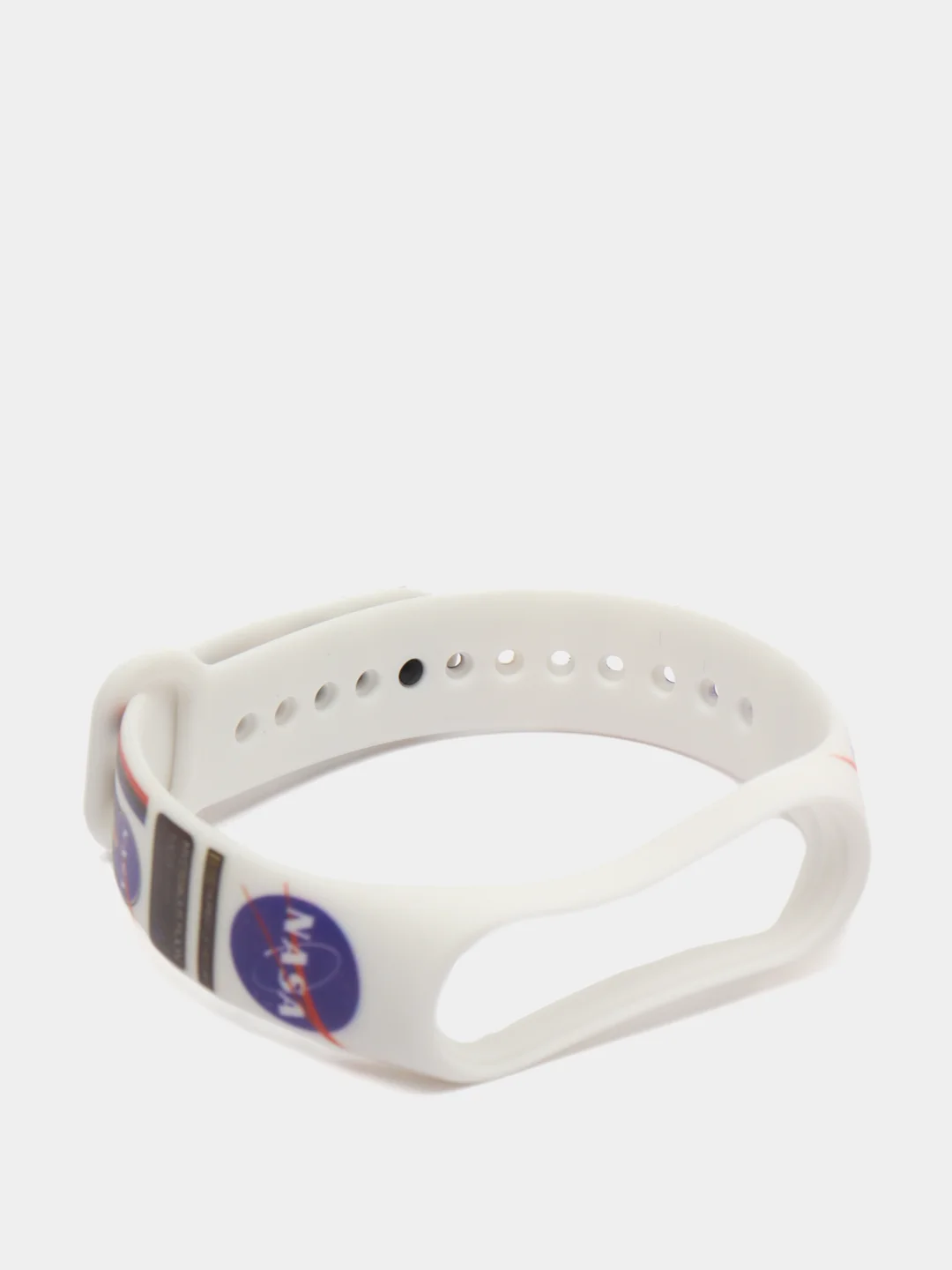 Синий силиконовый ремешок с принтом для Xiaomi Mi Band 7 / 3 / 4 / 5 / 6
