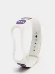 Синий силиконовый ремешок с принтом для Xiaomi Mi Band 7 / 3 / 4 / 5 / 6
