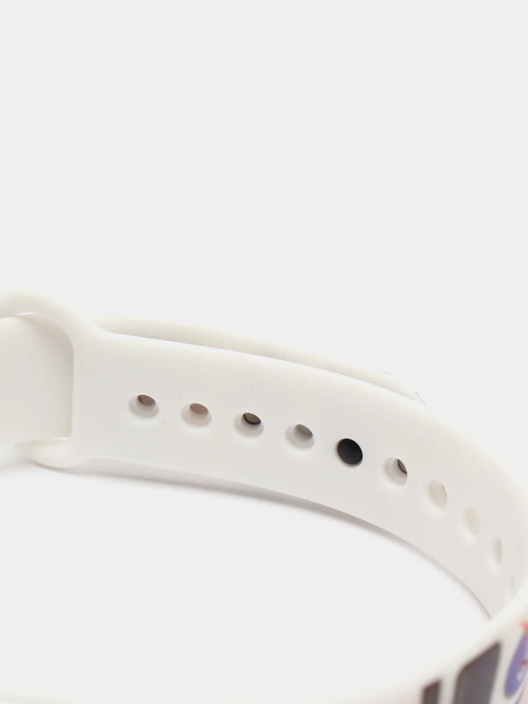 Синий силиконовый ремешок с принтом для Xiaomi Mi Band 7 / 3 / 4 / 5 / 6