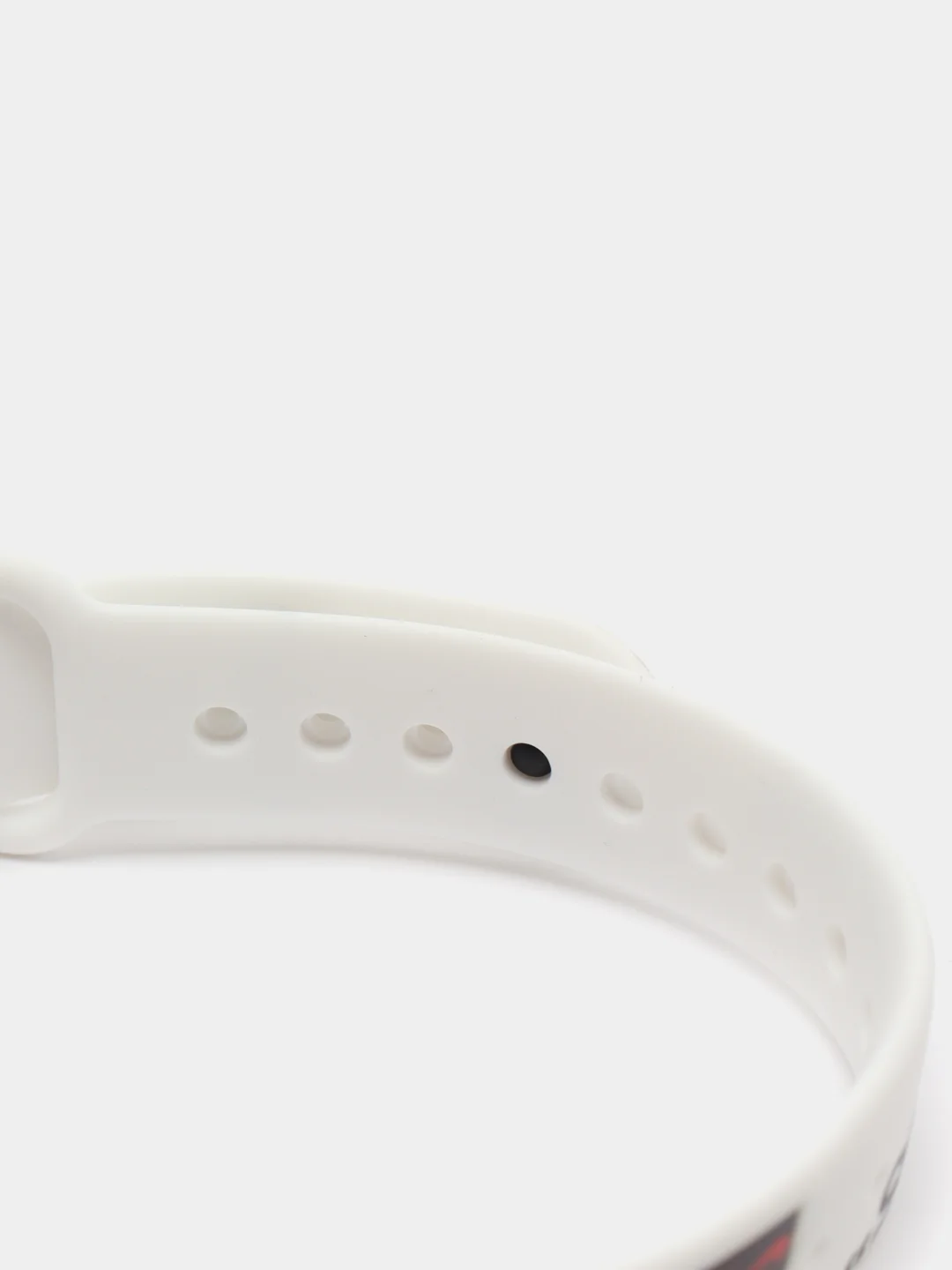 Серый меланж силиконовый ремешок с принтом для Xiaomi Mi Band 7 / 3 / 4 / 5 / 6