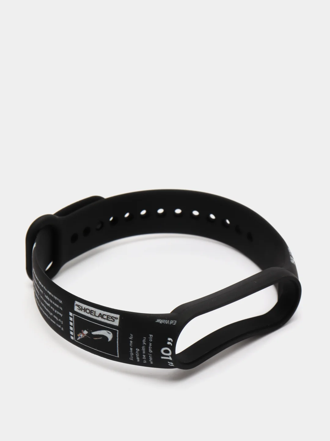 Индиго силиконовый ремешок с принтом для Xiaomi Mi Band 7 / 3 / 4 / 5 / 6