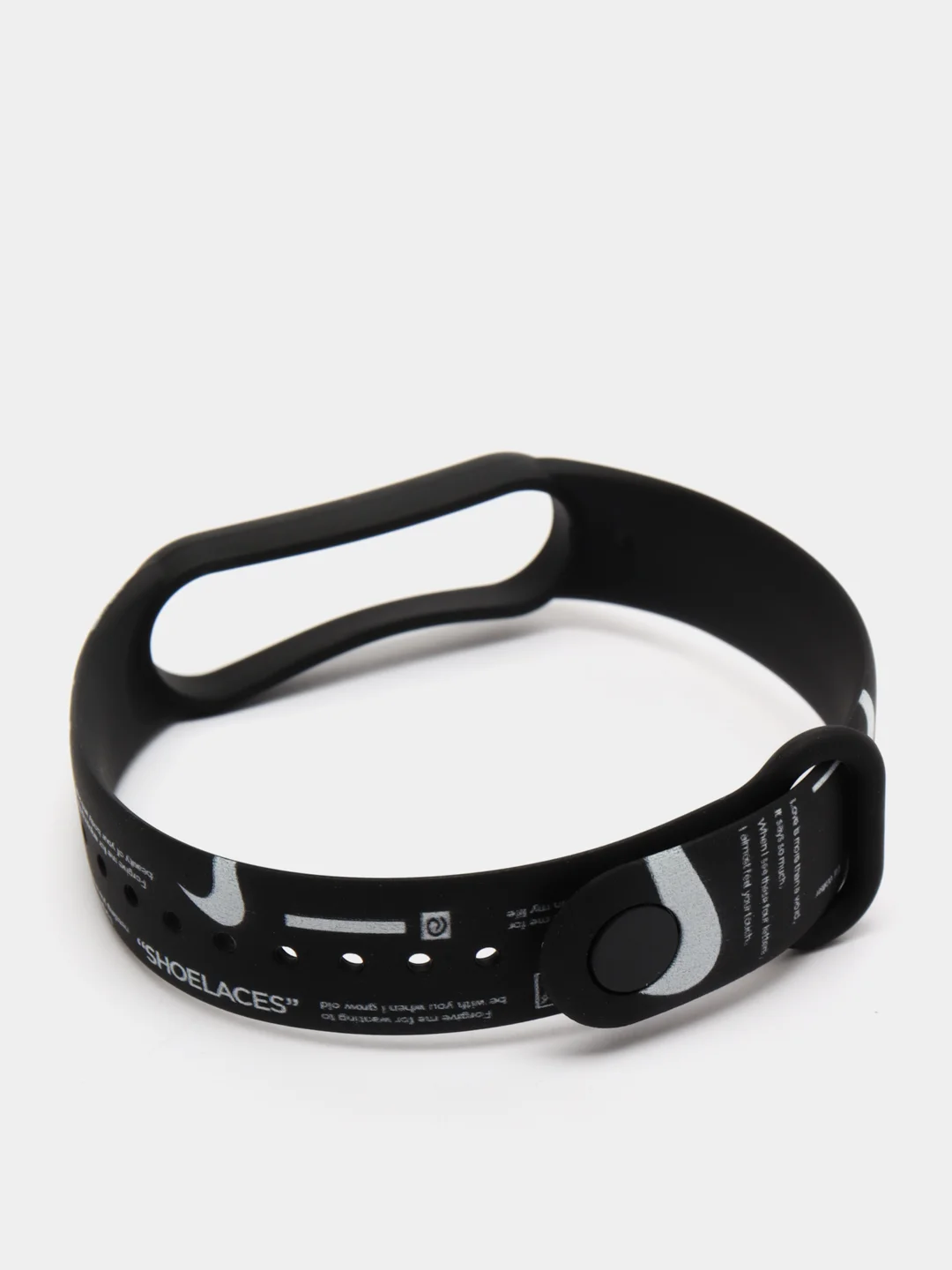 Индиго силиконовый ремешок с принтом для Xiaomi Mi Band 7 / 3 / 4 / 5 / 6