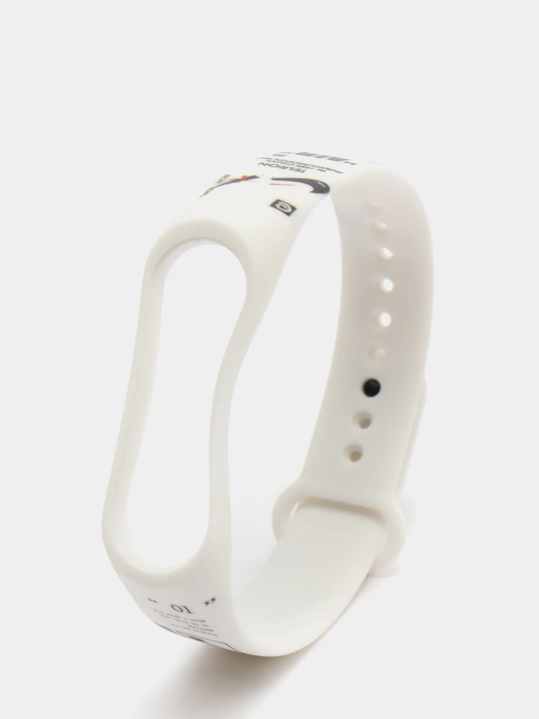 Оливковый силиконовый ремешок с принтом для Xiaomi Mi Band 7 / 3 / 4 / 5 / 6